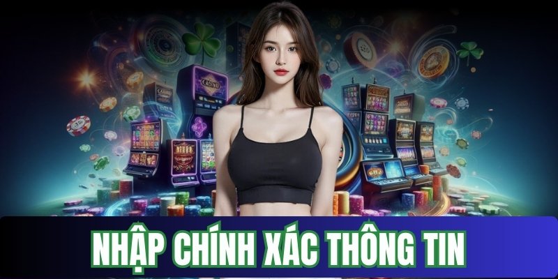 Nhập chính xác thông tin đăng nhập vào biểu mẫu hệ thống cung cấp